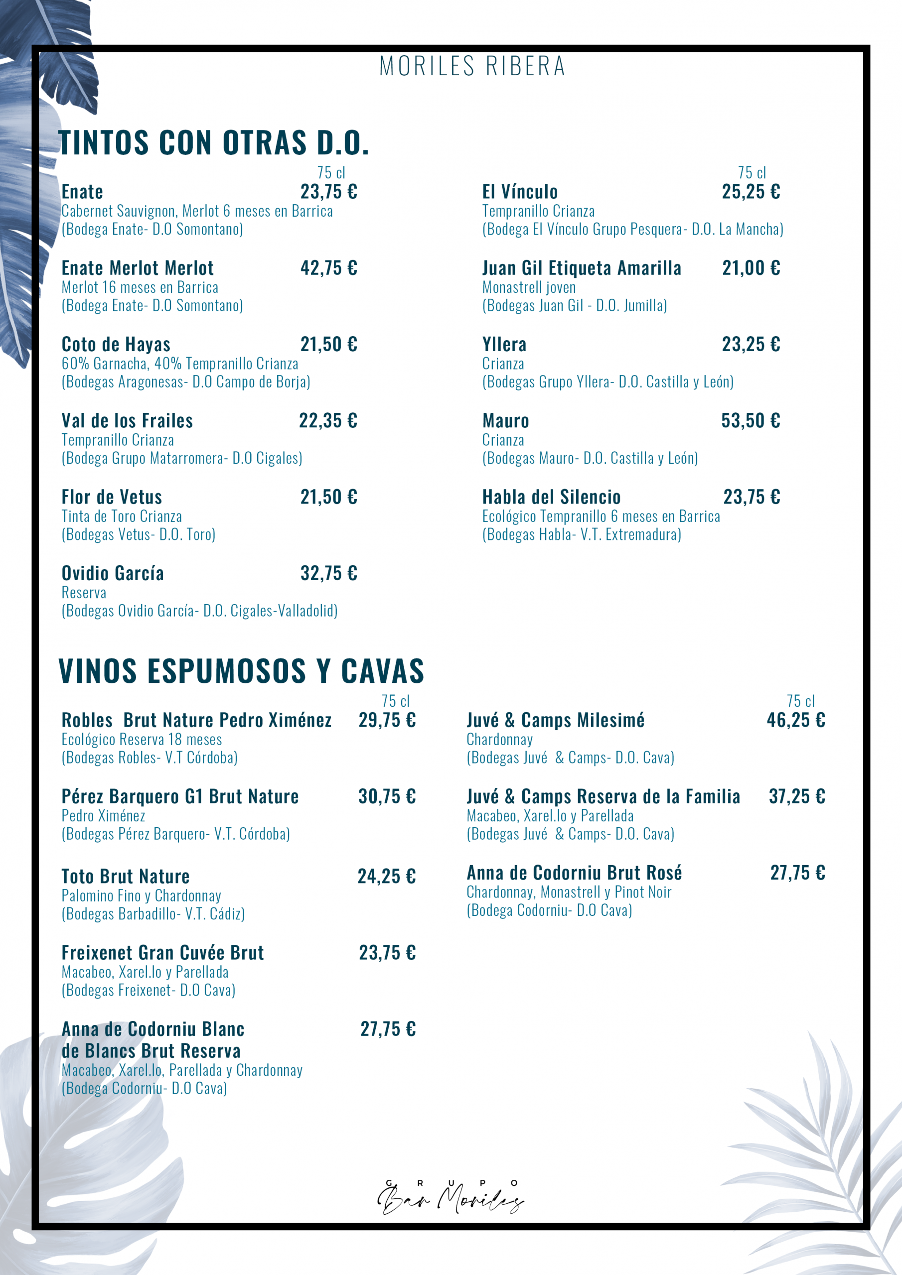 MR 020 (Vinos Otras D.O. y Espumosos)