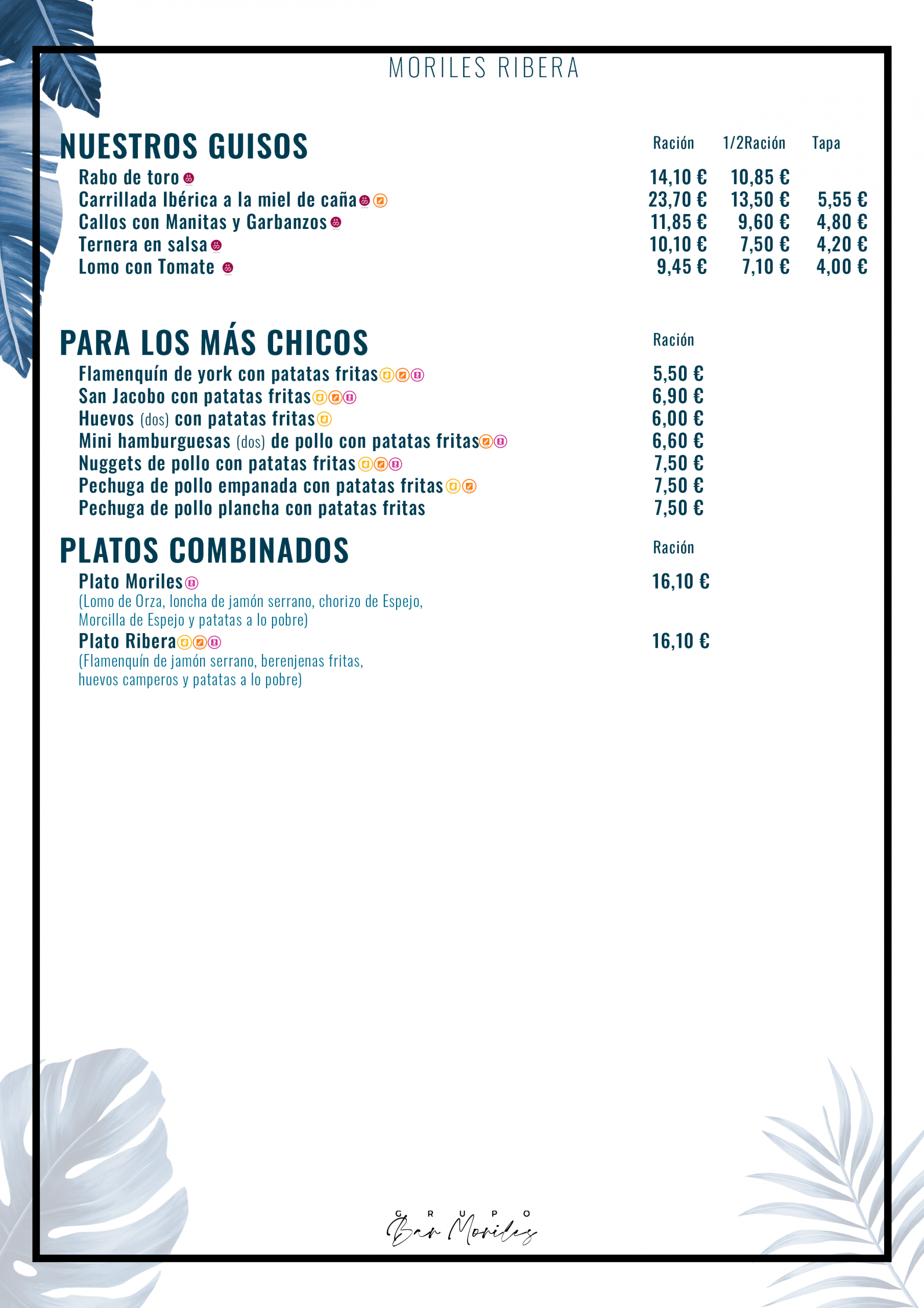 MR 006 (Guisos-Niños-Platos Combinados)